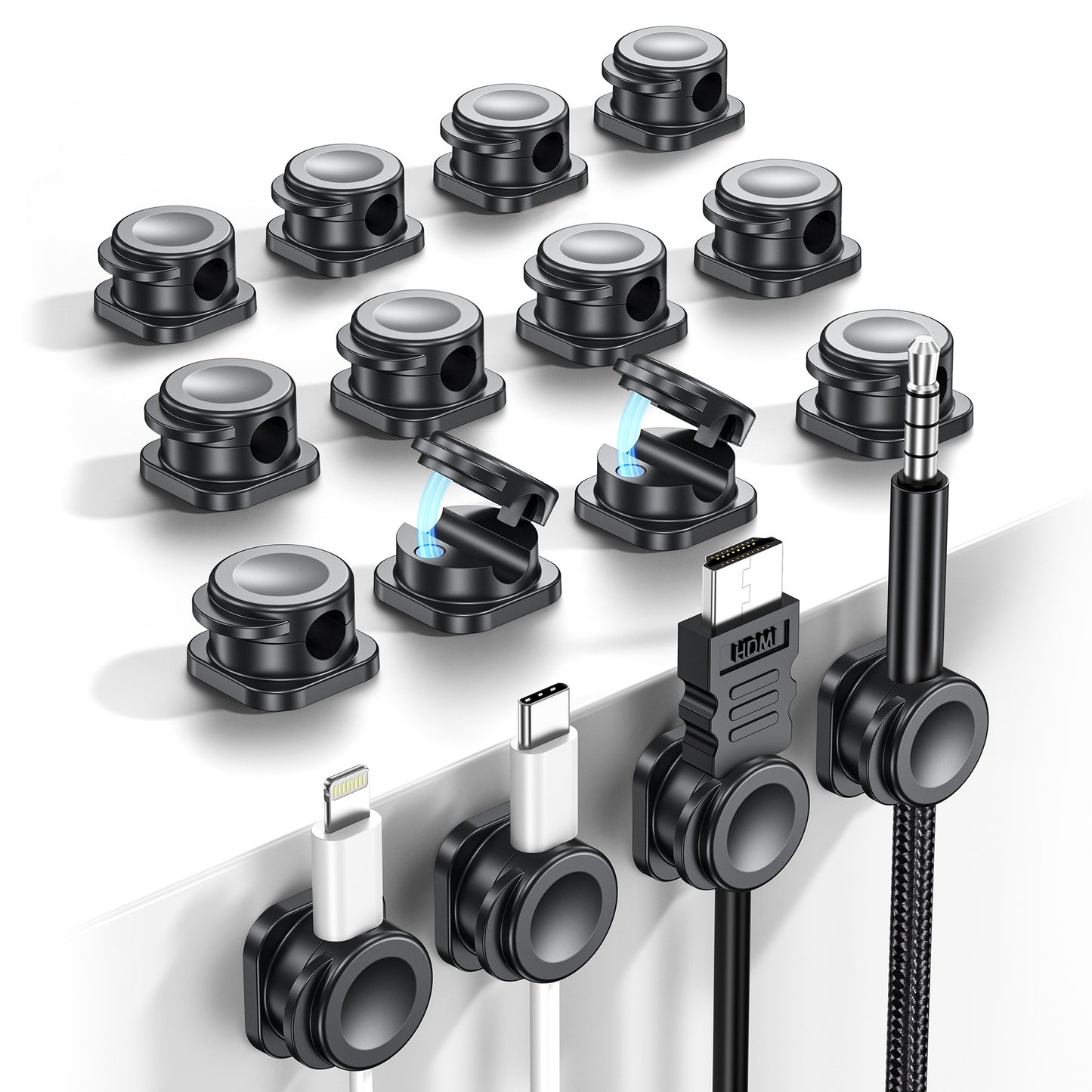 🧲Avasoma® 2026 Upgraded Magnetic Cable Organizer 🖥️ Universal Cord Holder