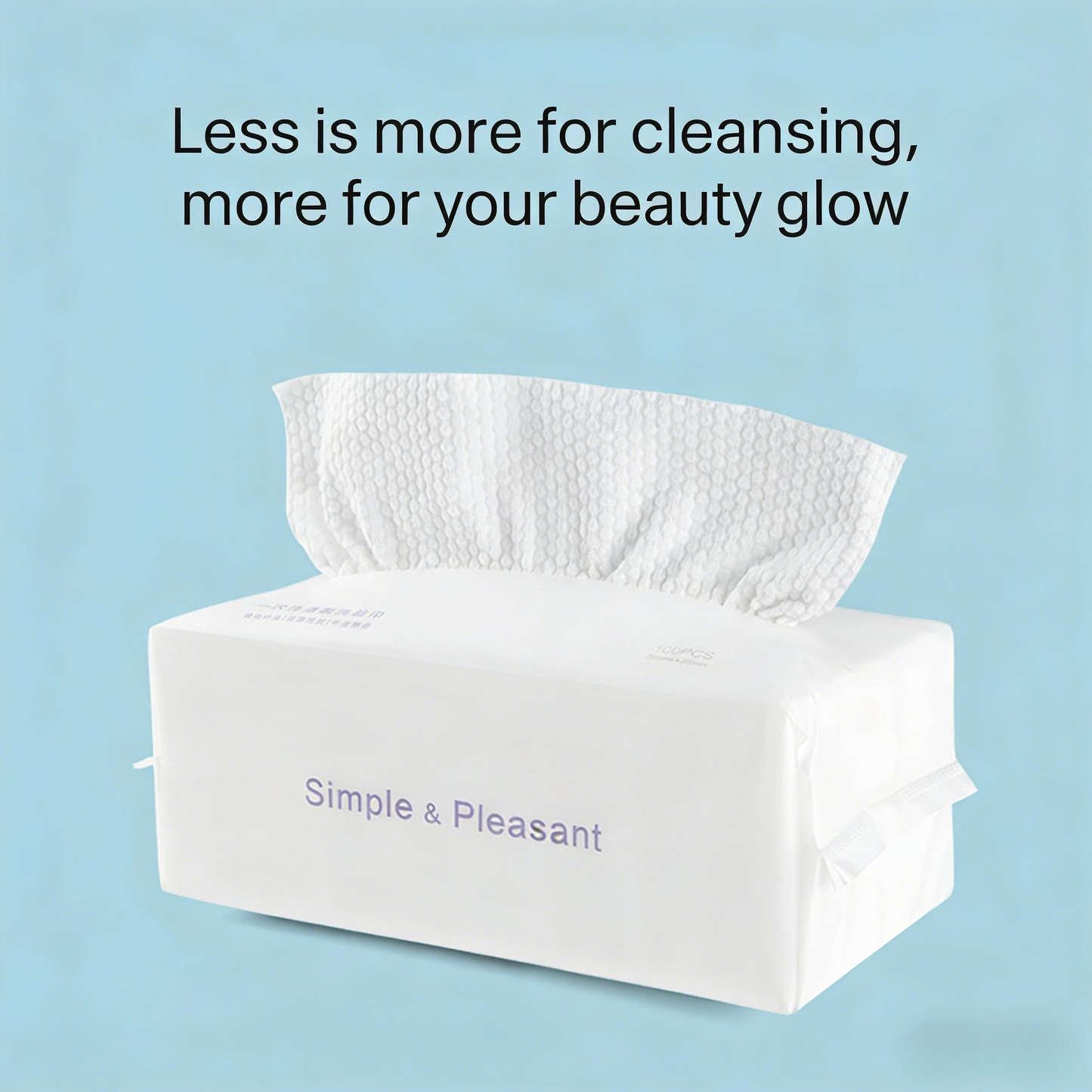 Avasoma® Disposable Bio-Based Cleansing Wipes, Makeup Remover Dry Wipes, 1 Pack of 40 Sheets🏉❤️