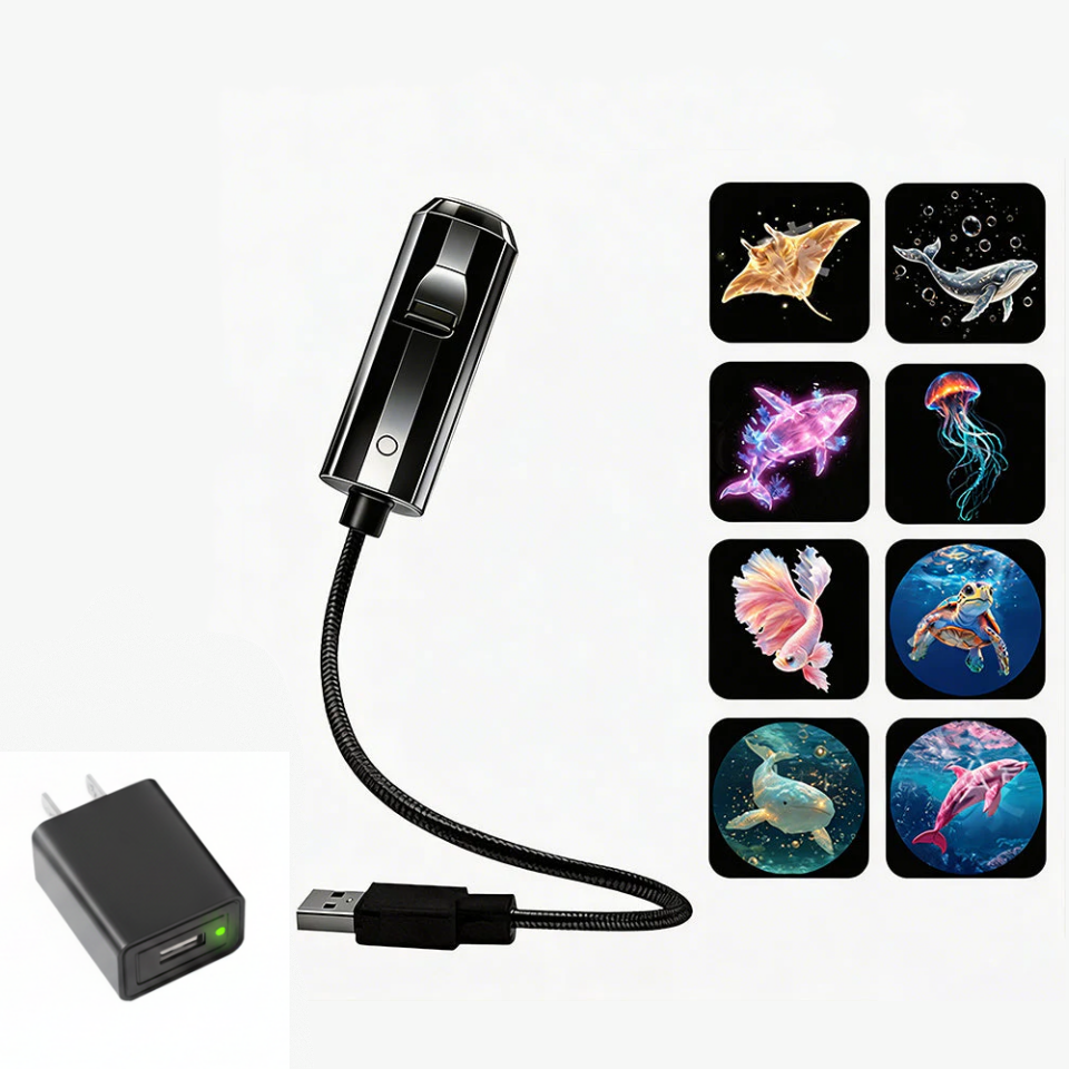 💡🏉BVJ® Plug-and-Play HD Galaxy & Ocean Projector Night Light🥳50,000+ Happy Users