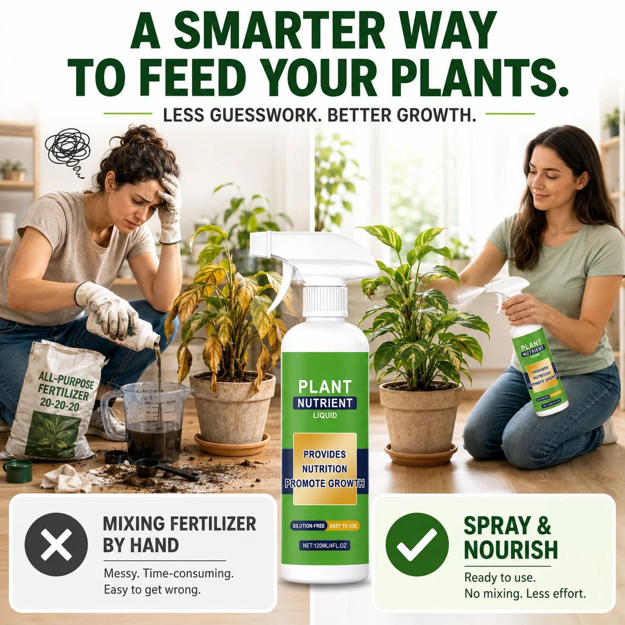 🌿Ready-to-Use Plant Nutrient Spray for Indoor Plants, Flowers, Vegetables & Trees