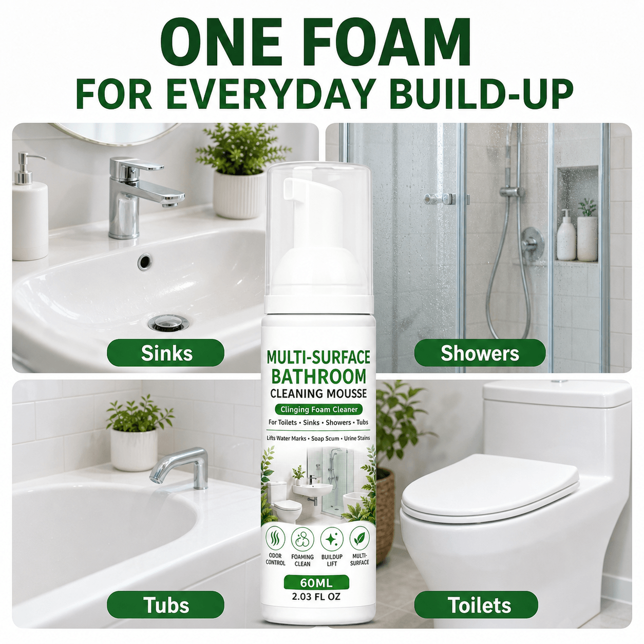 Multi-Surface Bathroom Cleaning Mousse
