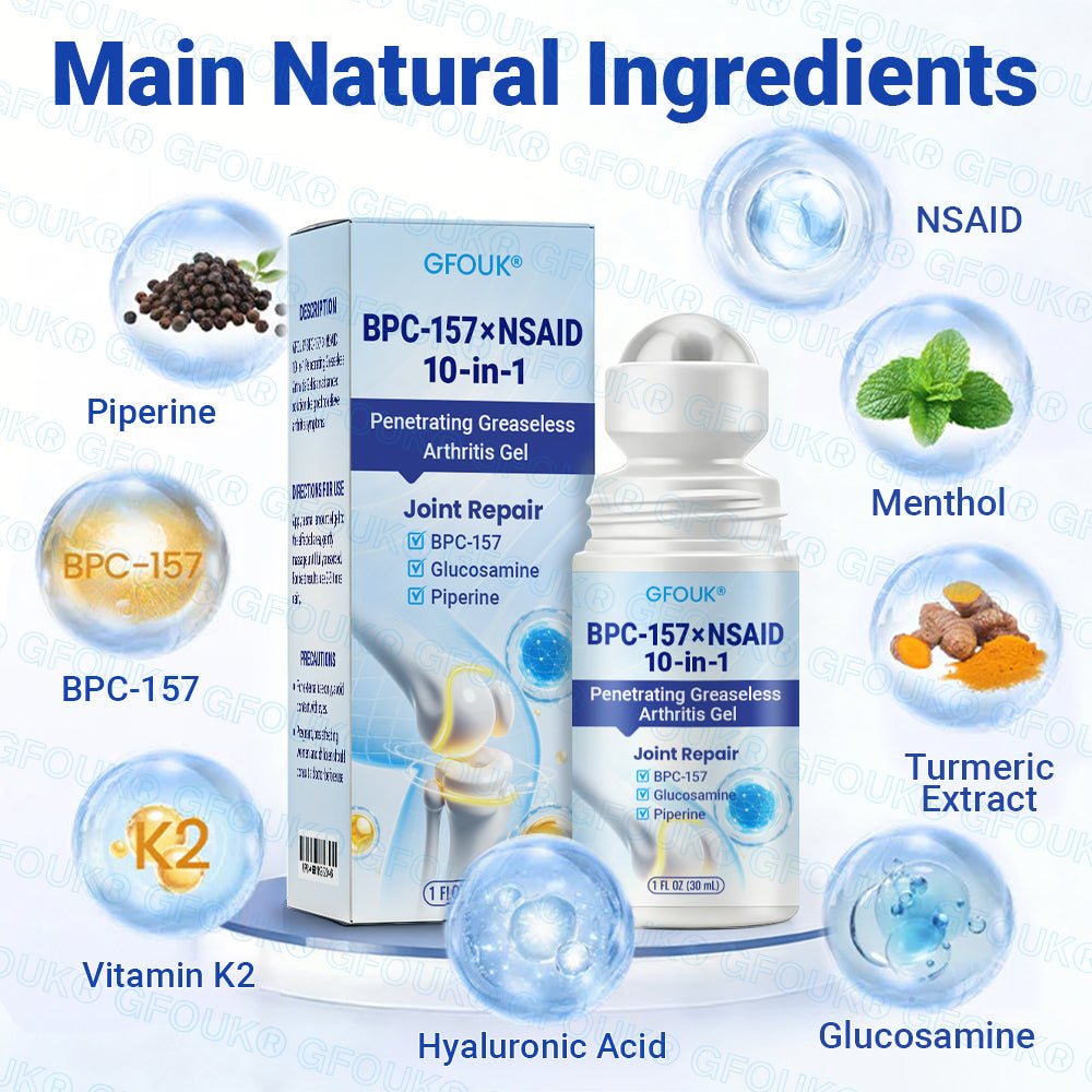 𝐎𝐟𝐟𝐢𝐜𝐢𝐚𝐥 𝐒𝐭𝐨𝐫𝐞 🇬🇧 |🏉GFOUK® BPC-157 × NSAID 10-in-1 Penetrating Greaseless Arthritis Gel