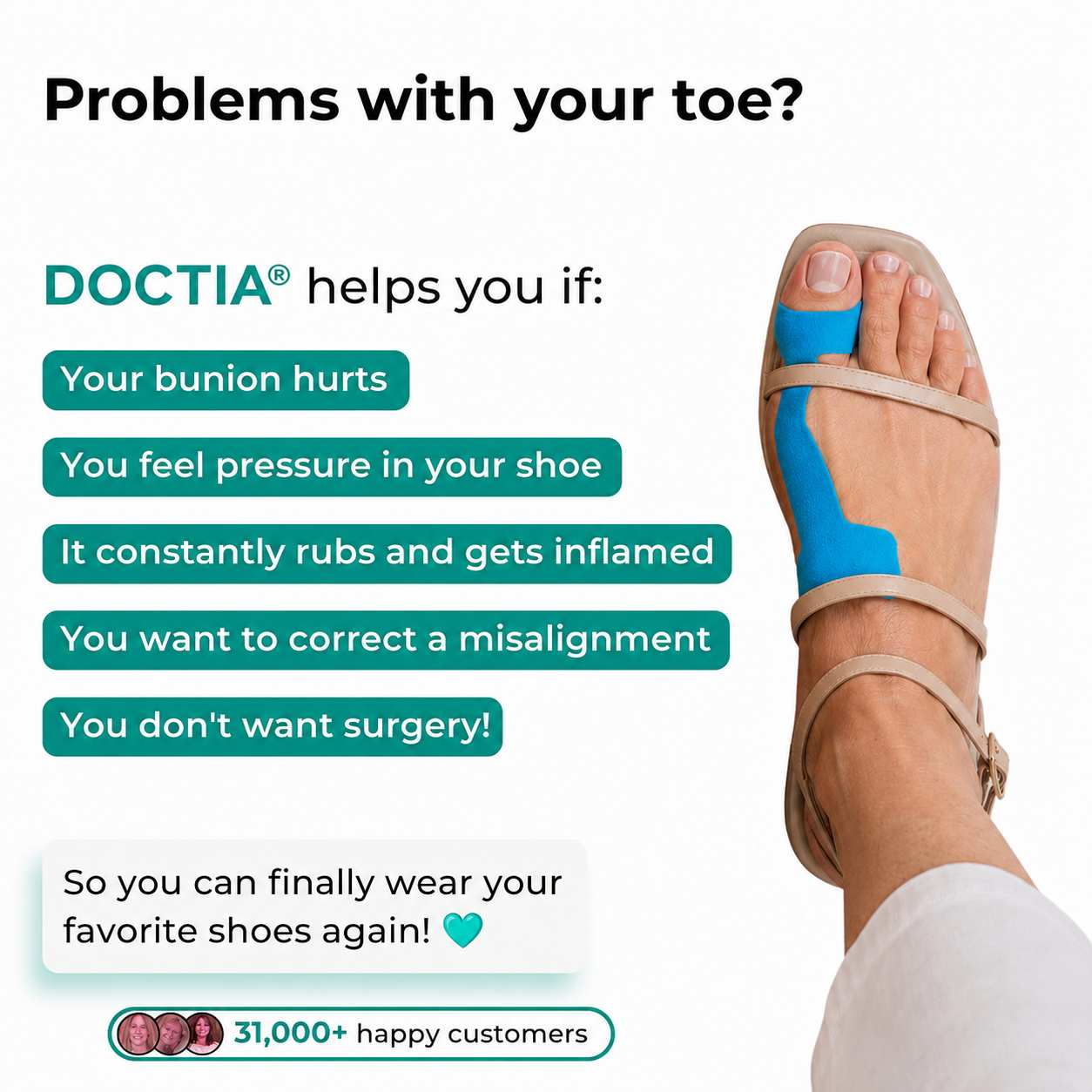 🏅DOCTIA® Relief Botanical Bunion Comfort Patcht👠💃（Physical Stretch Support + Botanical Comfort Formula)