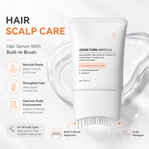 🔥Hair Serum With Built-In Brush,Hair Nourishing Strengthening Essence,Improve Scalp Environment,Scalp Massager💕💕💕