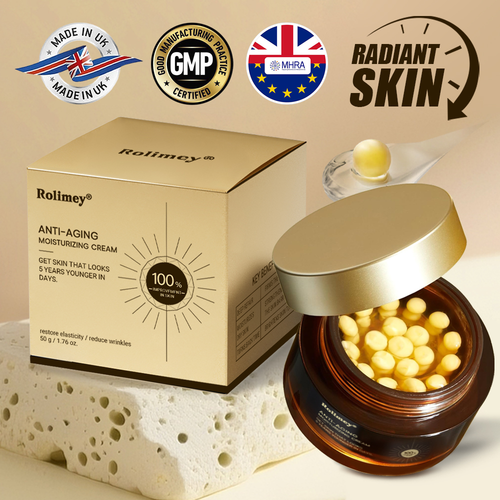 ✅Official Store |🏉🎁Rolimey® Anti-Aging Moisturizing Cream with Hyaluronic Acid, Retinol & Collagen – For Face, Neck, Décolleté & Legs – Made in UK – Day & Night Use