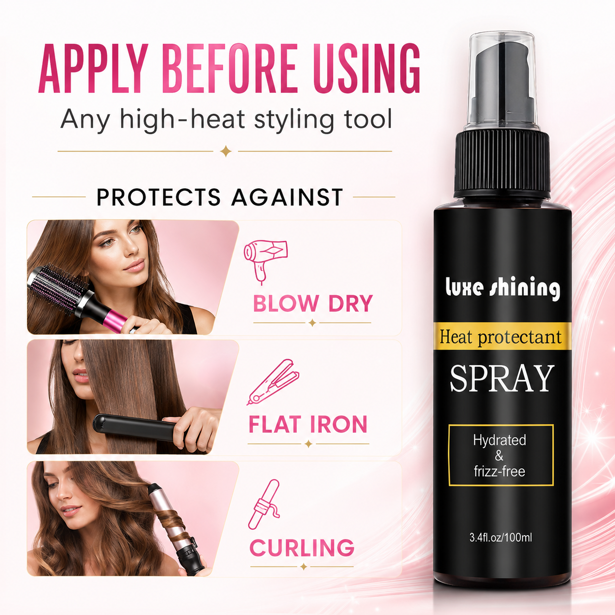 Help Prevent Heat Damage, Dryness & Frizz Before You Style🦄💕💕💕