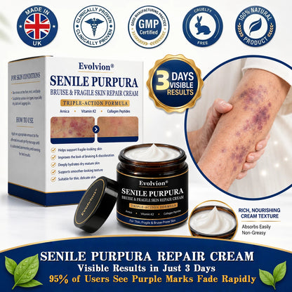🔥75K+ SOLD🏉👨‍⚕️Evolvion® Senile Purpura, Bruise & Fragile Skin Repair Cream💛