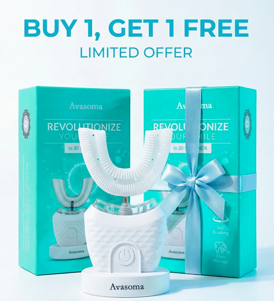 🦷Avasoma® 360° Whitening Toothbrush | Professional Deep Clean in Just 30 Seconds