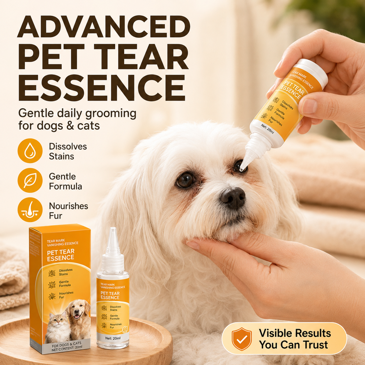 🔥Gentle Pet Eye Care – cleanses the delicate skin around the eyes and supports daily grooming 👀🦄