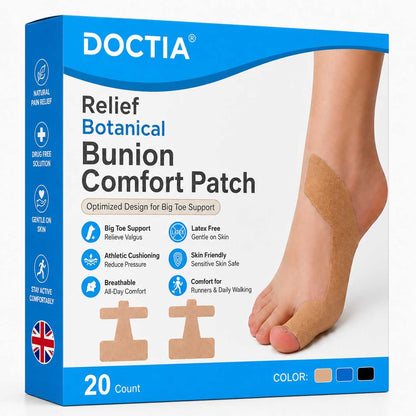 🏅DOCTIA® Relief Botanical Bunion Comfort Patcht👠💃（Physical Stretch Support + Botanical Comfort Formula)