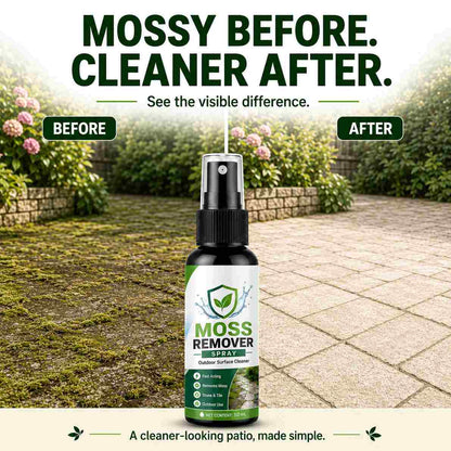 🔥🏉Outdoor Moss Remover Spray – Fast-Acting Formula for Patios, Walkways & Garden Stones – no more fear of slipping and falling🚶‍♂️