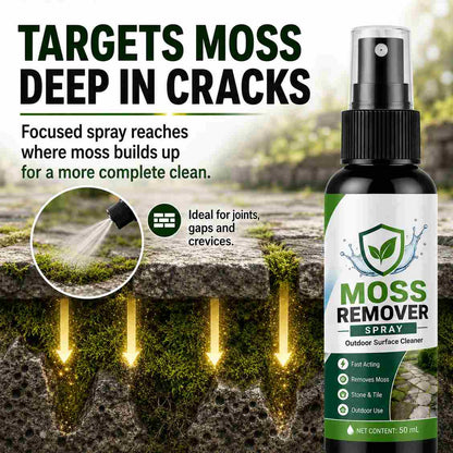 🔥🏉Outdoor Moss Remover Spray – Fast-Acting Formula for Patios, Walkways & Garden Stones – no more fear of slipping and falling🚶‍♂️