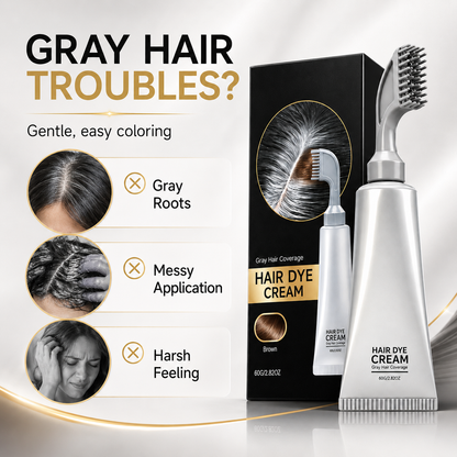 🔥Hair Dye Comb Cream – Restore Your Natural Hair Color & Cover Gray Hair💕💕💕