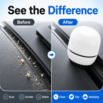 Portable Mini Vacuum Cleaner, Powerful Cleaning for Hidden Dust & Crumbs-up❤️❤️❤️❤️