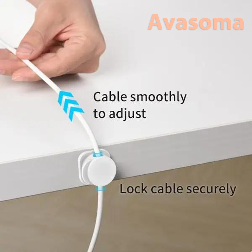 🧲Avasoma® 2026 Upgraded Magnetic Cable Organizer  🖥️ Universal Cord Holder