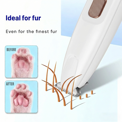 Precision Pet Paw Trimmer with LED Light – Ultra-Quiet, Cordless & Waterproof Grooming Kit