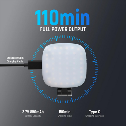 🤳Avasoma® 3-in-1 Magnetic Light: Fill Light, Selfie Mirror & Portable Phone Stand