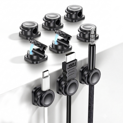 🧲Avasoma® 2026 Upgraded Magnetic Cable Organizer  🖥️ Universal Cord Holder