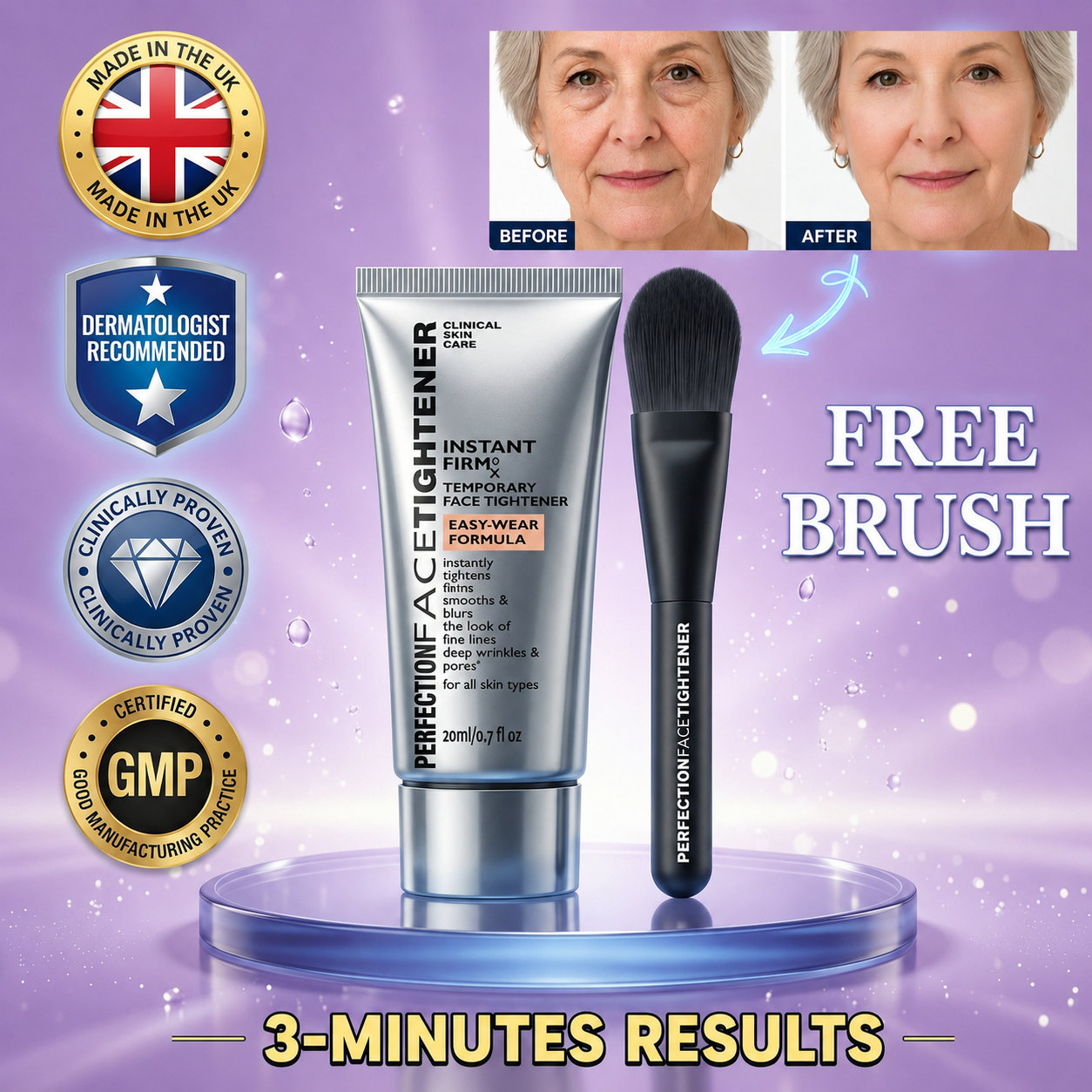 🔥75K+ SOLD🔥Instant Firming Temporary Face Tightener Easy-Wear Formula🏉 🏉