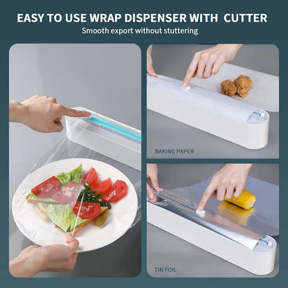 ⚖️ Avasoma® |Tin Foil & Cling Film Dispenserand Cutter-up