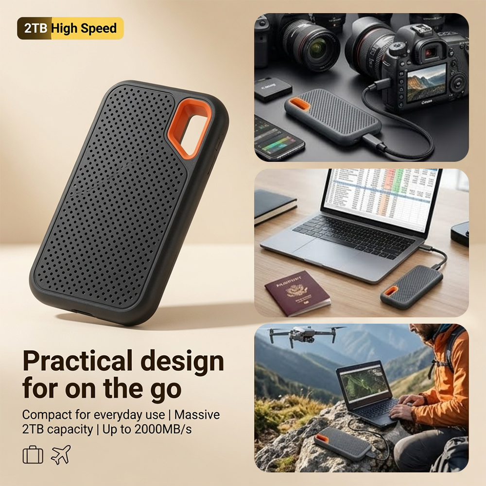 ⚡2TB Type-C Portable Mini SSD | High-Speed External Storage Drive for Laptop, Desktop & Smartphone🍀