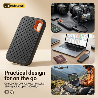 ⚡2TB Type-C Portable Mini SSD | High-Speed External Storage Drive for Laptop, Desktop & Smartphone🍀