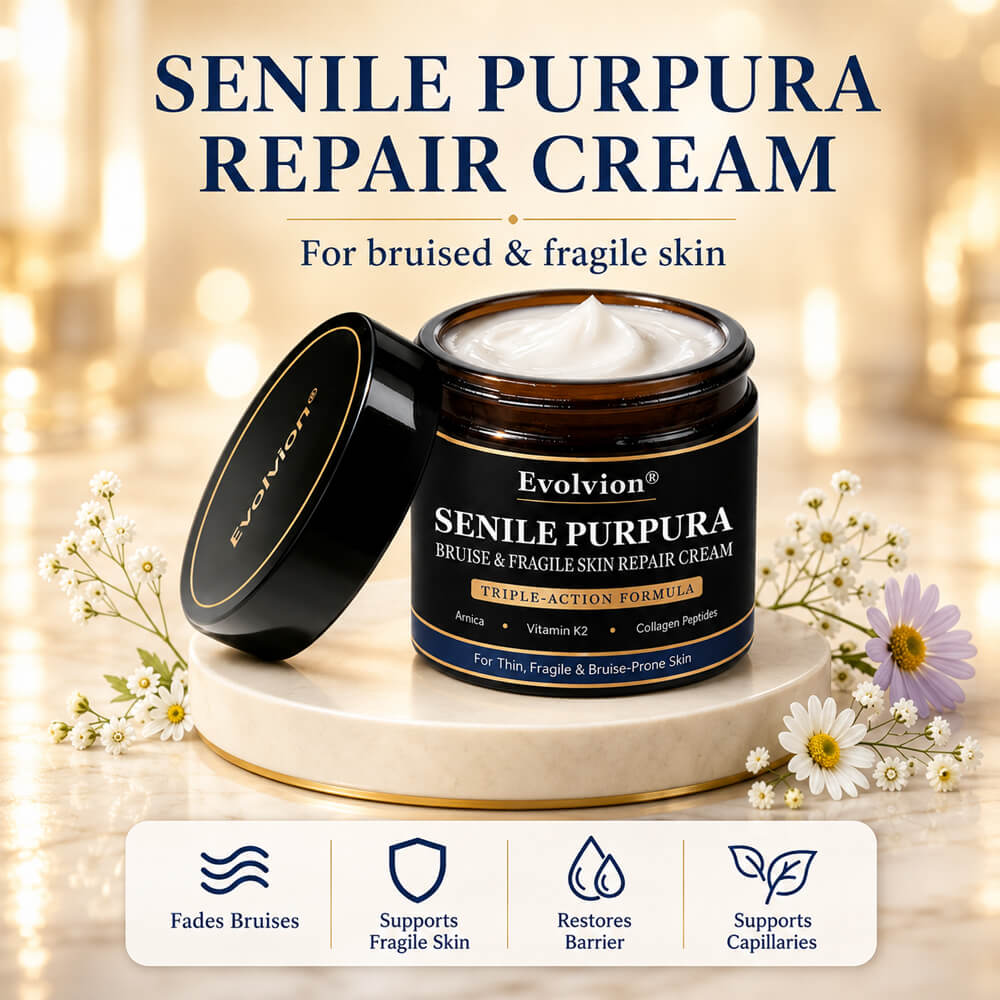 🔥75K+ SOLD🏉👨‍⚕️Evolvion® Senile Purpura, Bruise & Fragile Skin Repair Cream💛