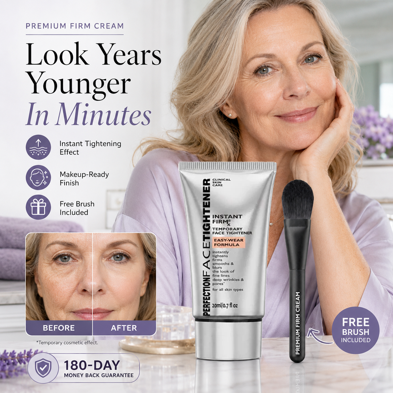 🔥75K+ SOLD🔥Instant Firming Temporary Face Tightener Easy-Wear Formula🏉 🏉