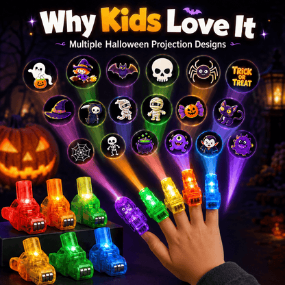 🏉Halloween Finger Lights, Glow Finger Toys for Kids, Party Favor, Halloween Party Decorations & Gifts