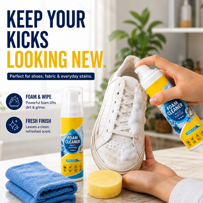 🔥Multi-Purpose Foam Cleaner – Deep Clean for Car, Home & Fabric🦄
