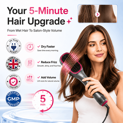 3-in-1 Hair Dryer Brush – Salon-Looking Hair Without Salon Prices🏉
