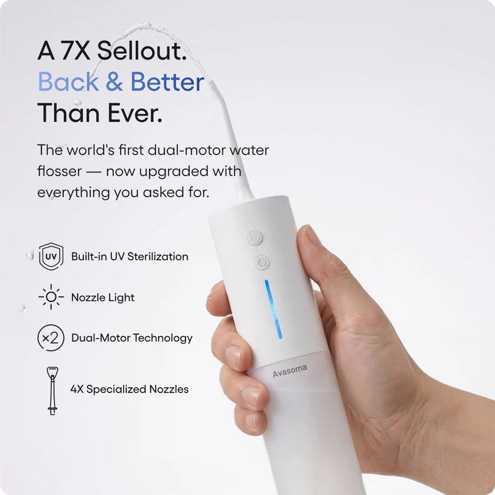 Avasoma® PureDuo🔥: The World’s 1st Dual-Motor Tech | 60s Dentist-Level Deep Clean!