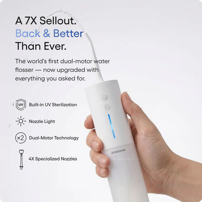 Avasoma® PureDuo🔥: The World’s 1st Dual-Motor Tech | 60s Dentist-Level Deep Clean!