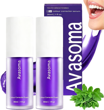 🦷Avasoma® Teeth V34 Color Corrector Serum | 30s Yellow Neutralizer & Zero Sensitivity Care