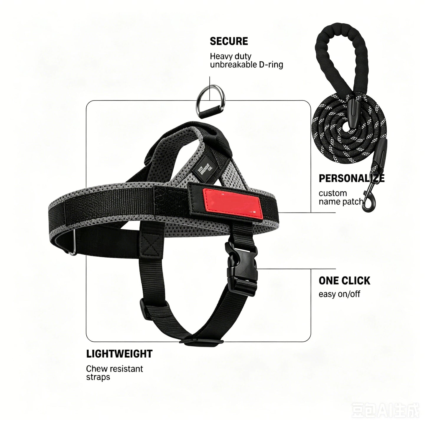 🏉No-Pull Harness