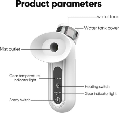Avasoma® Professional Nano-Mist Eye Therapy — Dual Action Warm Compress & Deep Hydration System