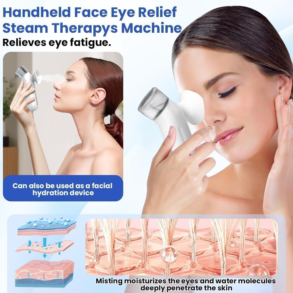 Avasoma® Professional Nano-Mist Eye Therapy — Dual Action Warm Compress & Deep Hydration System