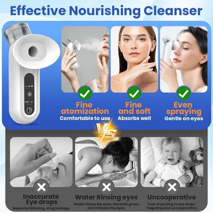 Avasoma® Professional Nano-Mist Eye Therapy — Dual Action Warm Compress & Deep Hydration System