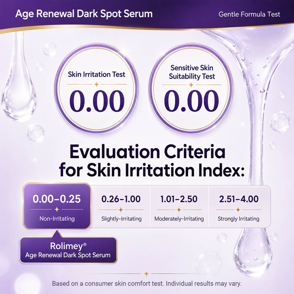 🏉✅Rolimey® Age Renewal Dark Spot Serum — Infused with 10% Niacinamide, Tranexamic Acid & Hyaluronic Acid for Brighter, Smoother-Looking Mature Skin