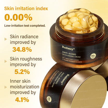 ✅Official Store |🏉🎁Rolimey® Anti-Aging Moisturizing Cream with Hyaluronic Acid, Retinol & Collagen – For Face, Neck, Décolleté & Legs – Made in UK – Day & Night Use