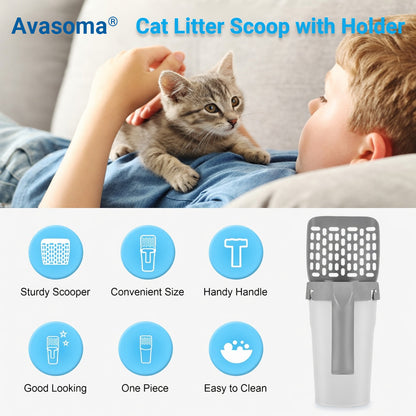 🐾Avasoma® Integrated Cat Litter System🔥: The Cleanest, Fastest Way to Scoop | One-Handed Operation, No More Odor!