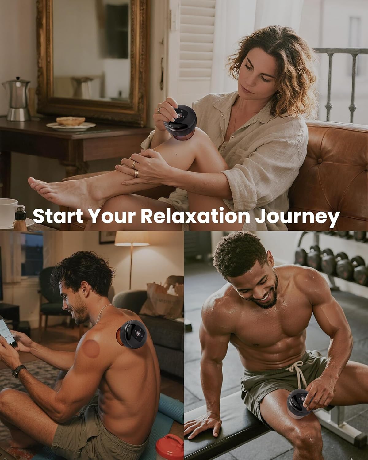 🛡️Avasoma® Smart Cupping Therapy Device: Professional AI-Powered Pain Relief, Deep Tissue Massage & Red Light Therapy for Muscle Recovery