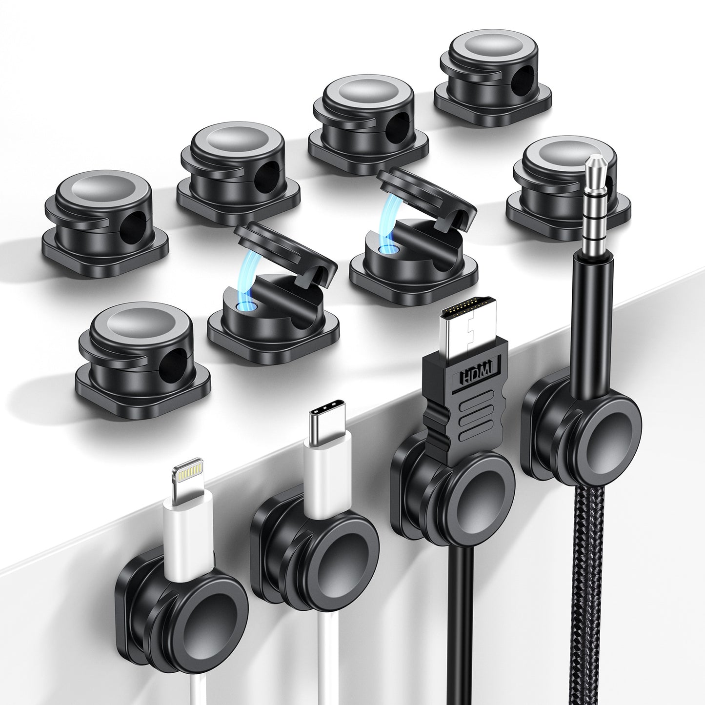 🧲Avasoma® 2026 Upgraded Magnetic Cable Organizer  🖥️ Universal Cord Holder