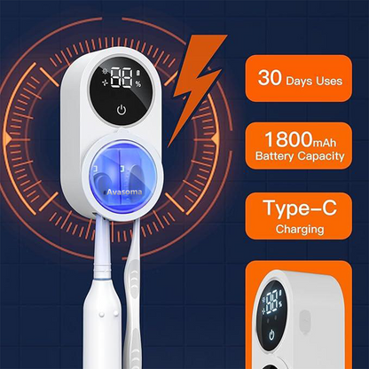 Stop Brushing with Bacteria! 🦠 Avasoma® Smart UV Sanitizer 🛡️ 99.9% Clean