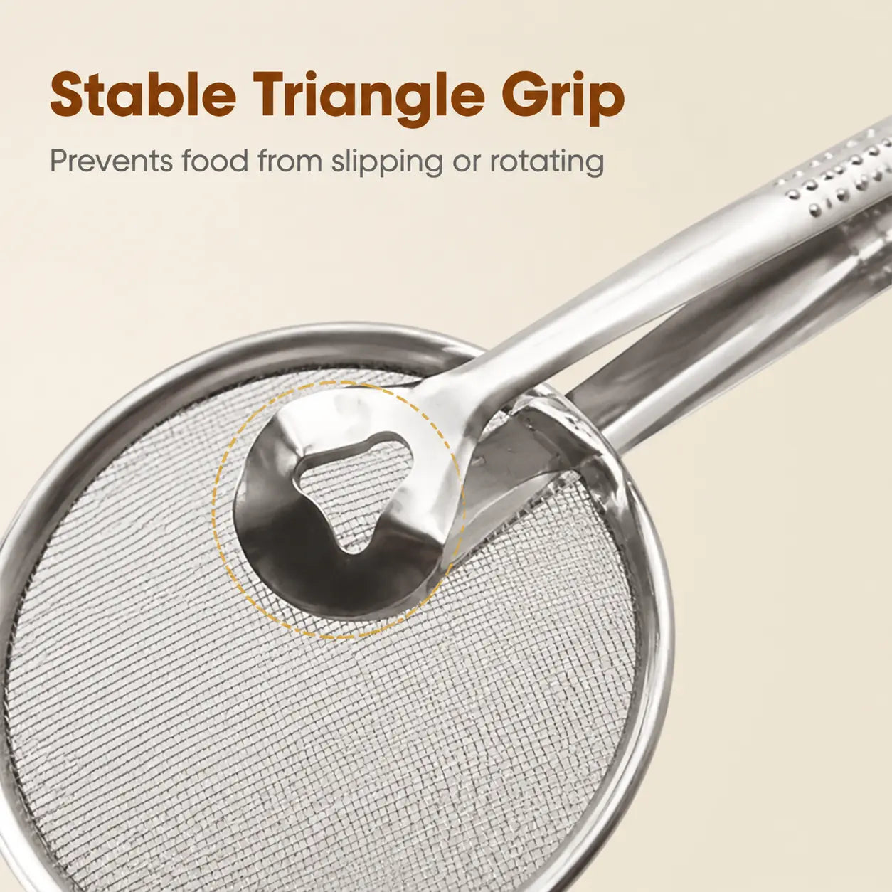 🔥 50% OFF 🍟 2-in-1 Stainless Steel Oil Strainer Tongs