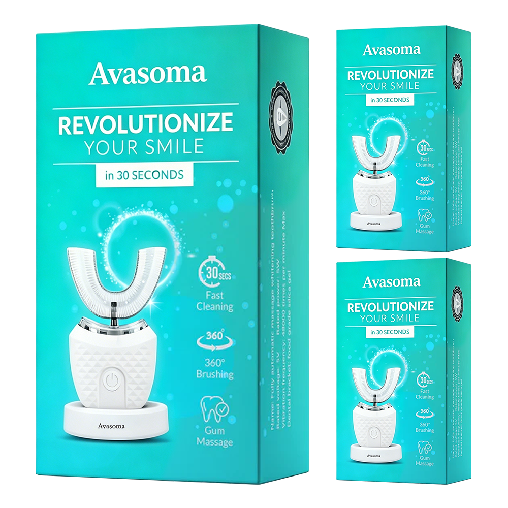 🦷Avasoma® 360° Whitening Toothbrush | Professional Deep Clean in Just 30 Seconds