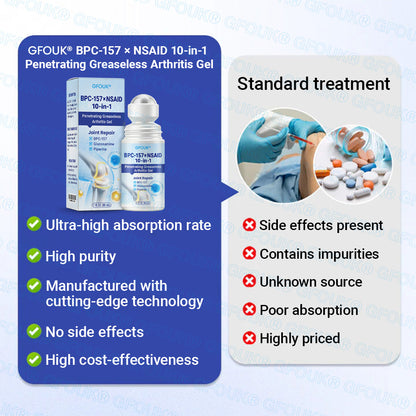 𝐎𝐟𝐟𝐢𝐜𝐢𝐚𝐥 𝐒𝐭𝐨𝐫𝐞 🇬🇧 |🏉GFOUK® BPC-157 × NSAID 10-in-1 Penetrating Greaseless Arthritis Gel