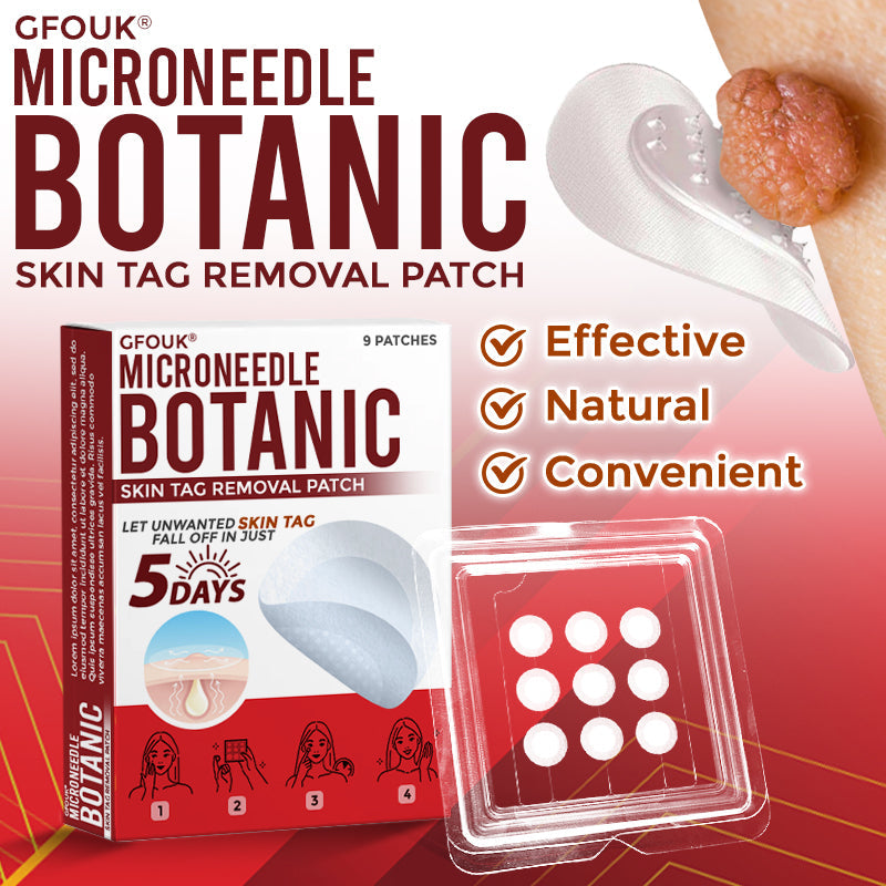 🏉GFOUK® MicroNeedle Botanic Skin Tag Removal Patch 🇬🇧 UK Stock & Fast Delivery