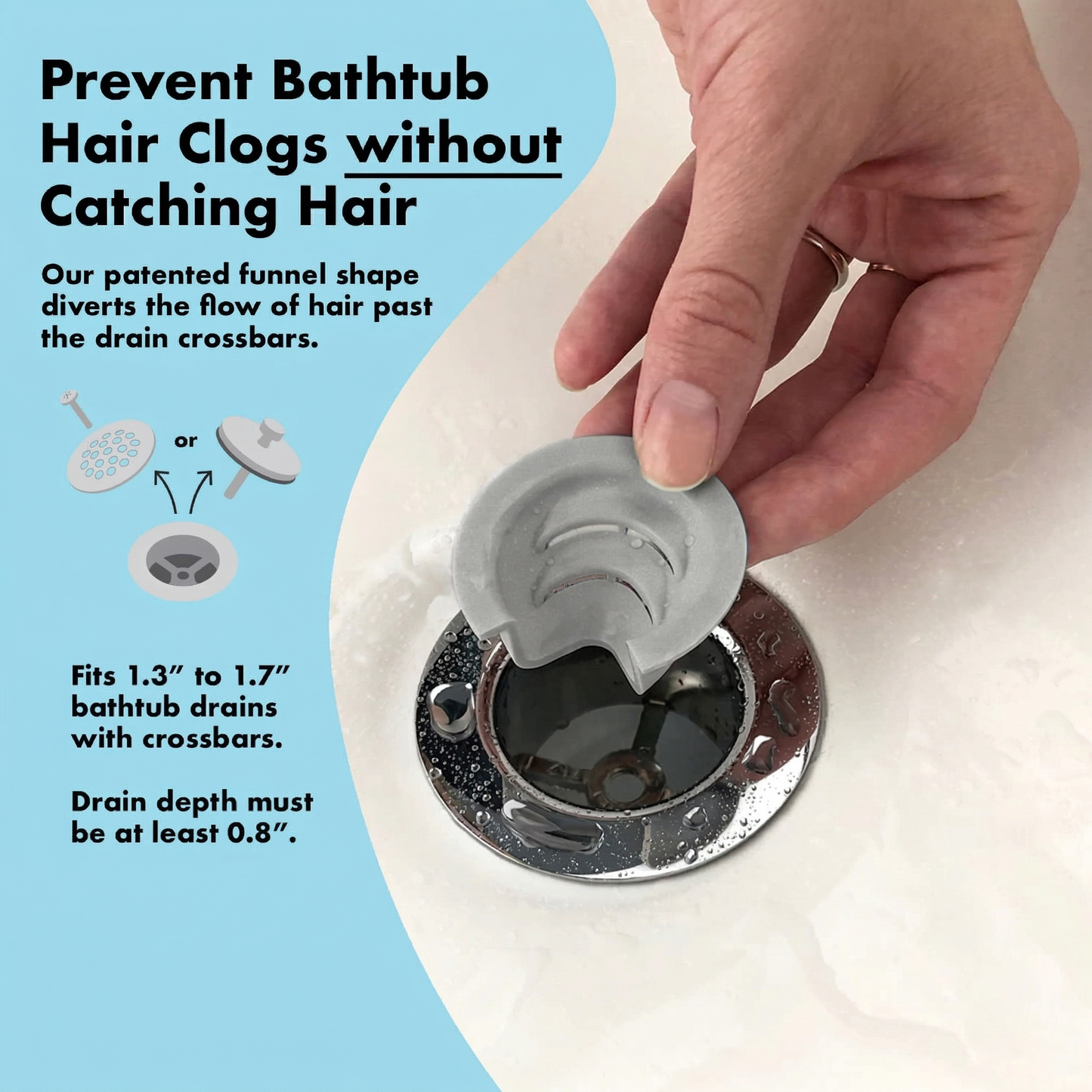 🚿 Avasoma® |No More Slimy Mess. Say goodbye to gross hair catchers and enjoy a cleaner shower. Limited stock! 🌊💎