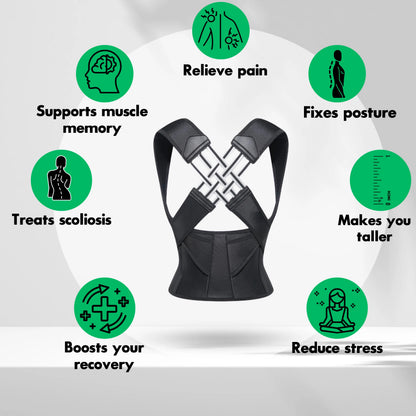 🧍‍♂️Avasoma® | Professional Posture Corrector.Discreetly invisible under clothes for lasting spinal health. Start standing better! 💎💪